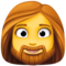 Woman- Beard emoji on Facebook